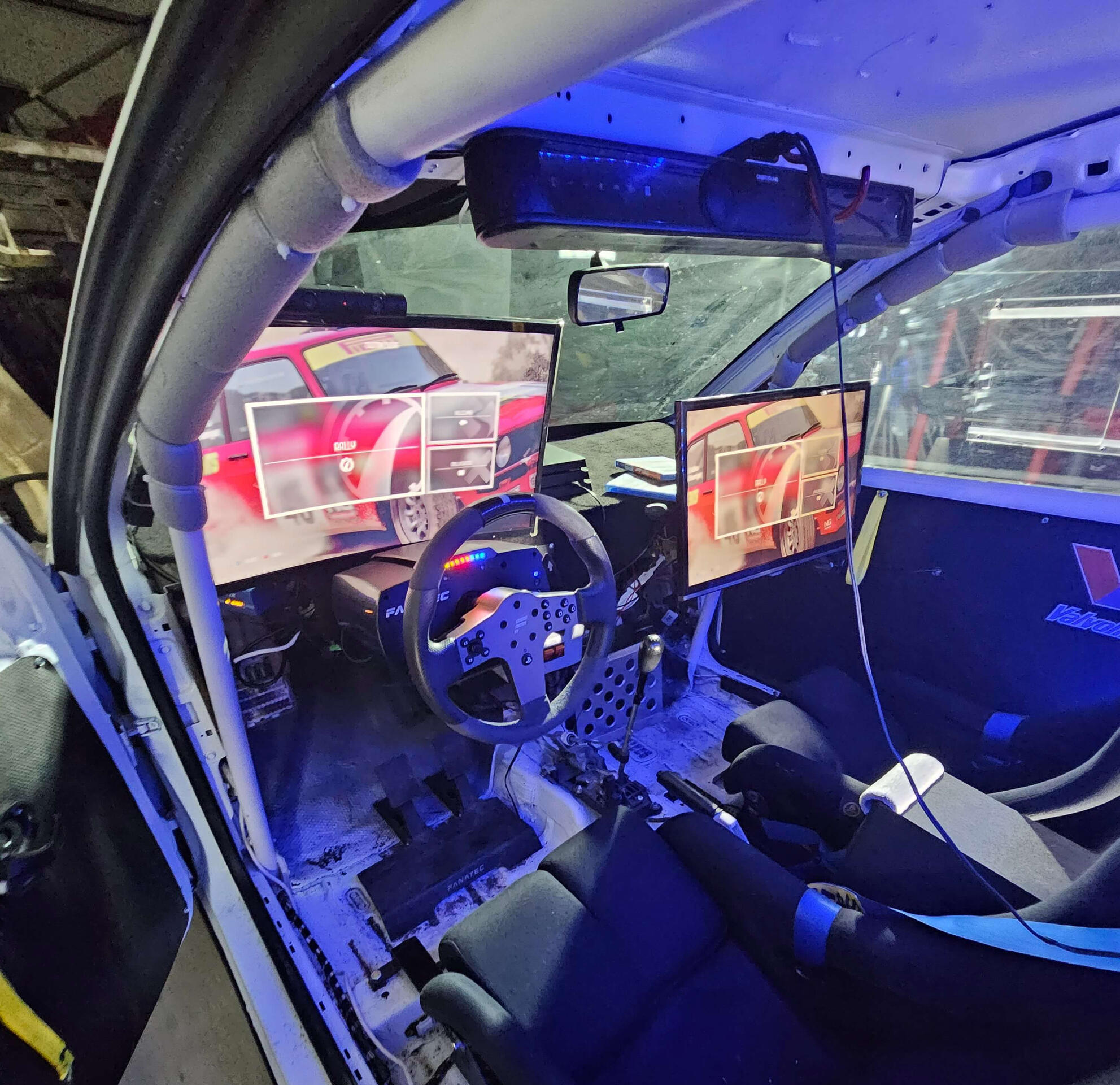 Inside view of the car